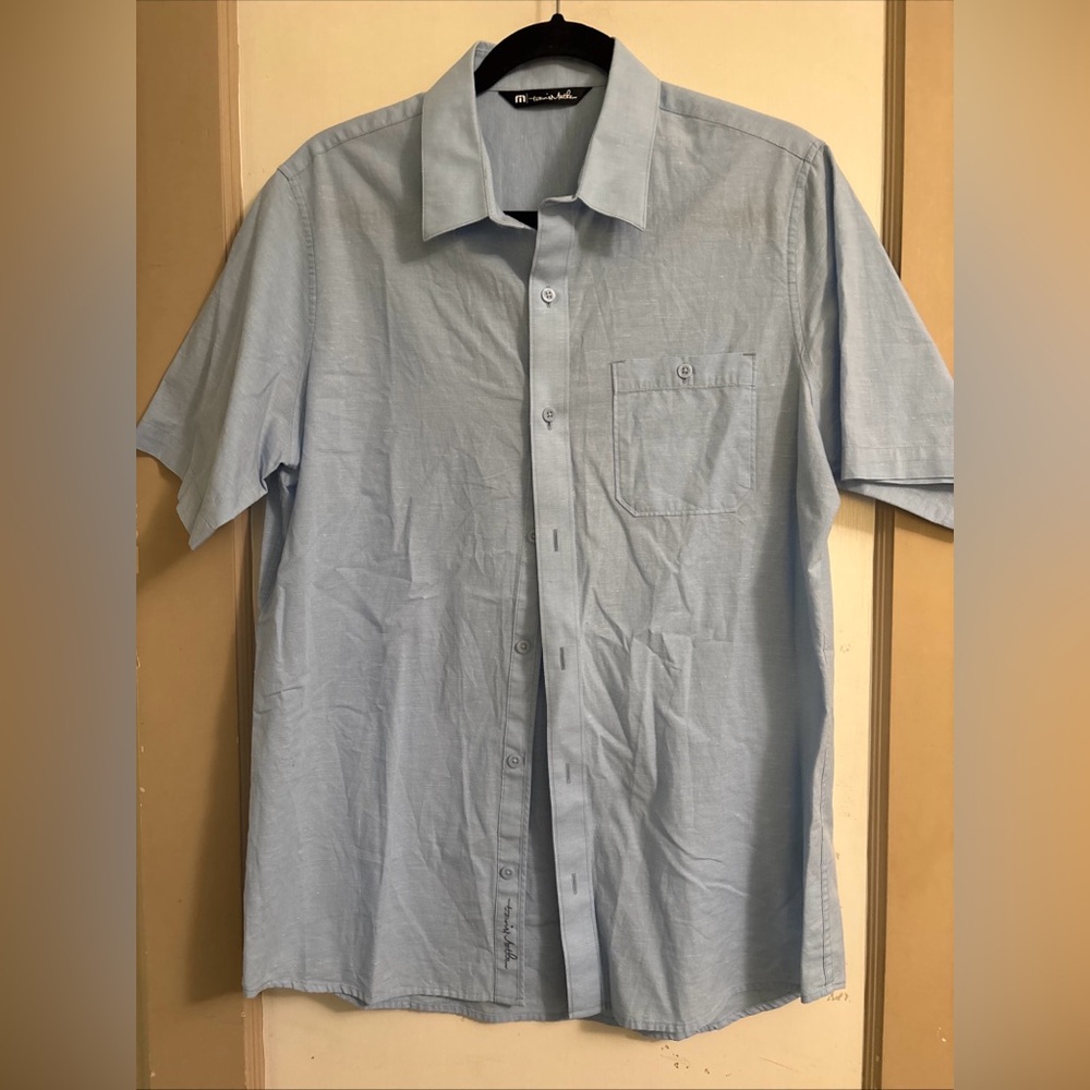 Travis Mathew M Short Sleeve Button Up NWOT